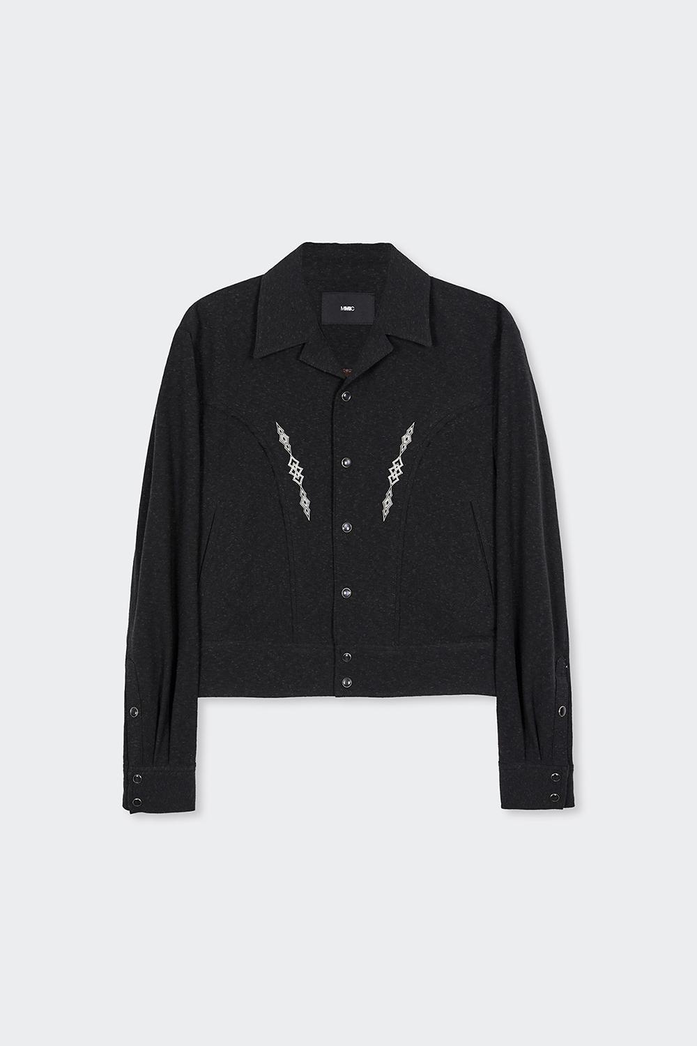 린트 자켓 블랙