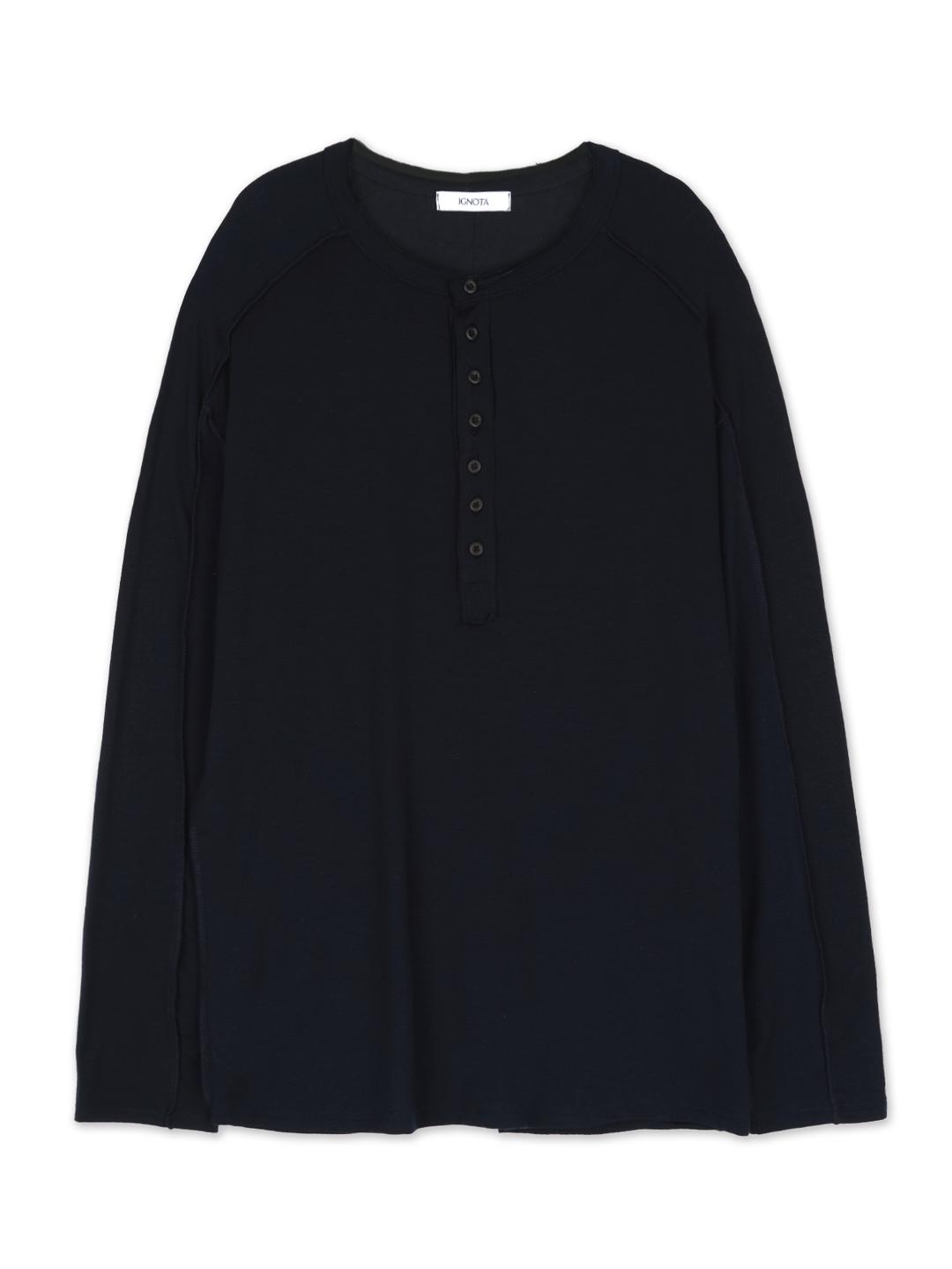 CORE:10 BUTTON LS T (BLACK)