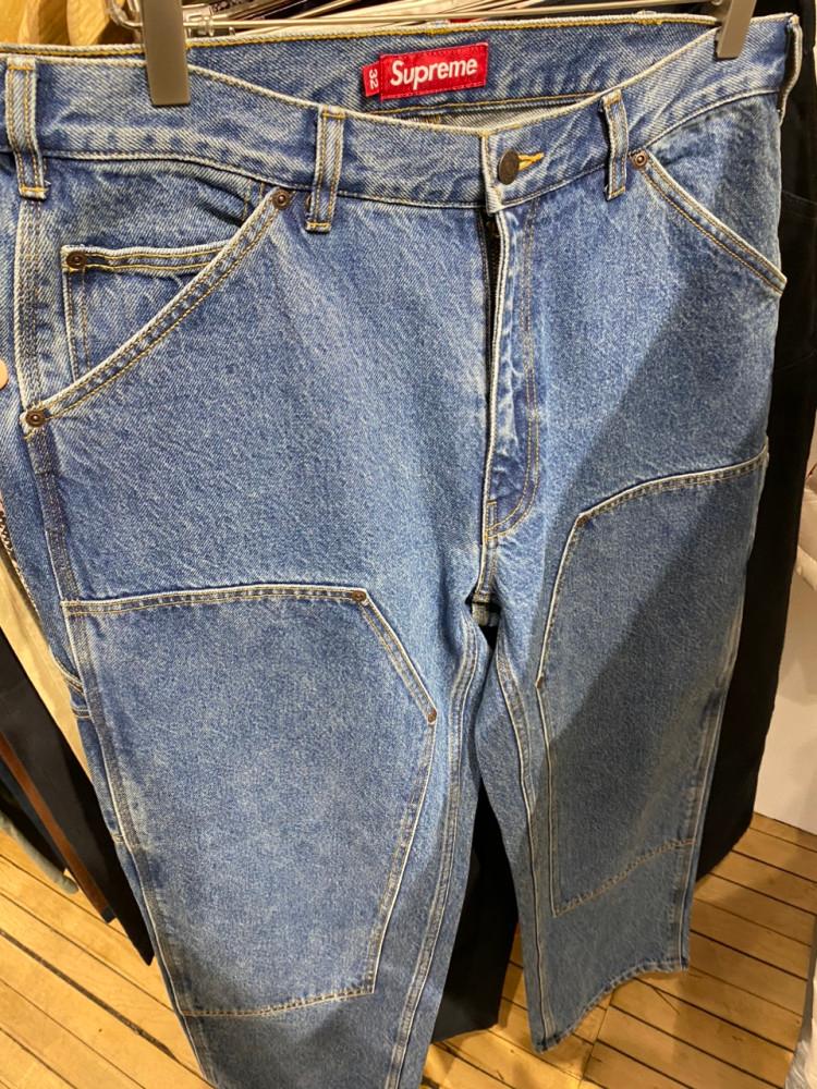 슈프림 더블니 페인터 팬츠 워시드 인디고 Supreme Double Knee Painter Pant SS24