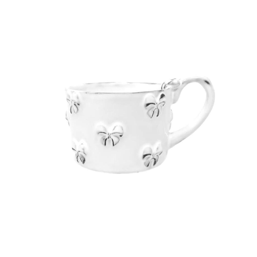 아스티에 드 빌라트 까롱 파리 Astier de Villatte CARRON Paris- Nœud-Nœud tasse à anse 리본  찻잔
