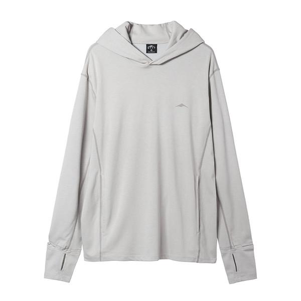 MULTI-HOLE AIRY HOODIE - HAZE