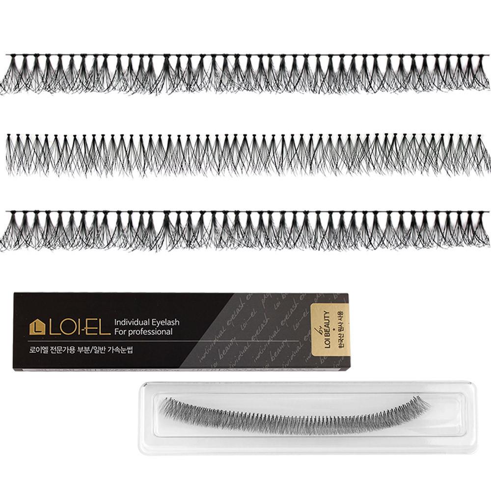 로이엘 속눈썹 10줄 가닥 부분 셀프 속눈썹연장 붙이기 글루