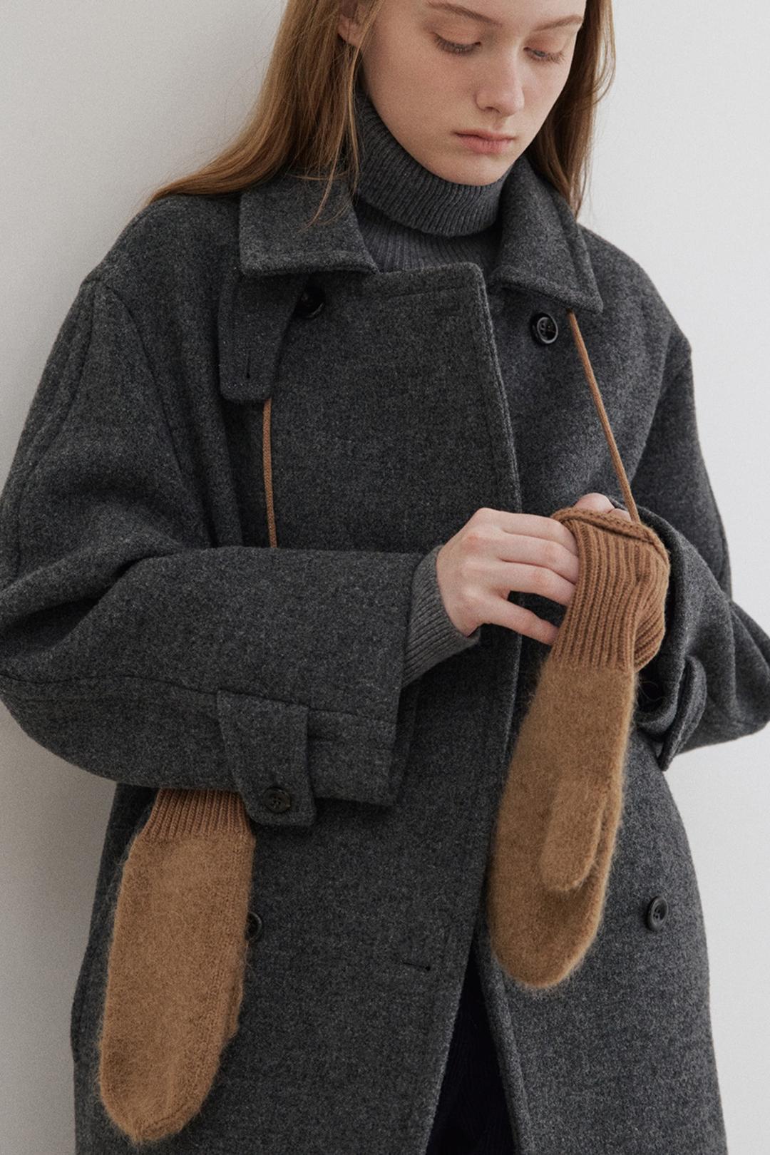 hairy alpaca mittens (camel beige) *11/14 예약발송