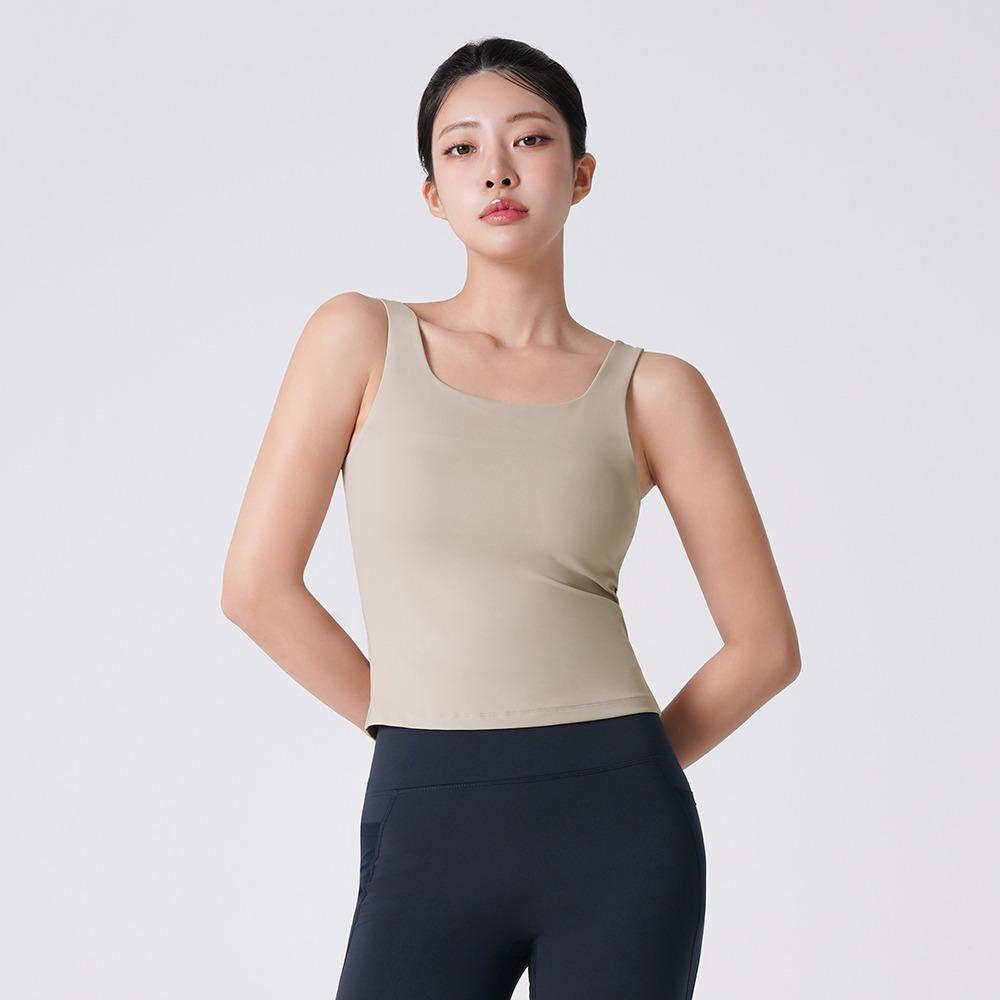 플렉스 페더 스퀘어 탱크탑 코지베이지