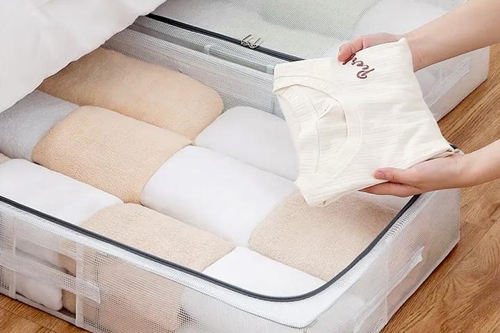 옷 의류 정리 언더베드 수납 리빙박스 정리함