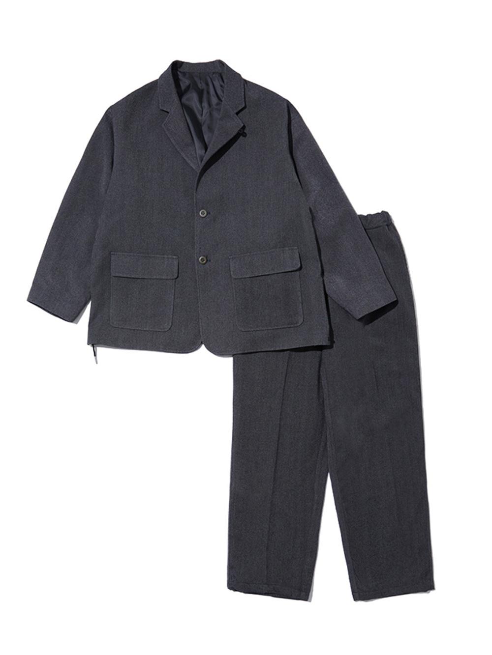 컴포트 스토퍼 팬츠 셋업 (CHARCOAL)