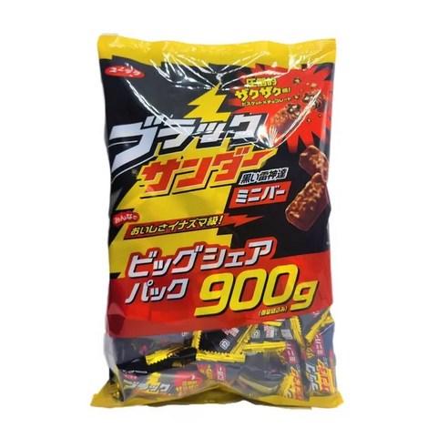 일본 유라쿠 블랙썬더 미니 초코바 840g, 1개 - 밀크 초콜릿 | 쿠팡
