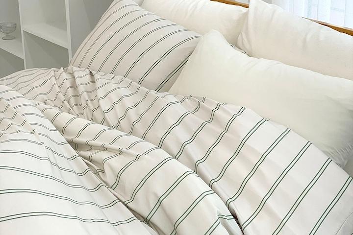 SET-항균 마이크로화이바뱀부소재 스트라이프 베딩세트(SS/Q) 4colors