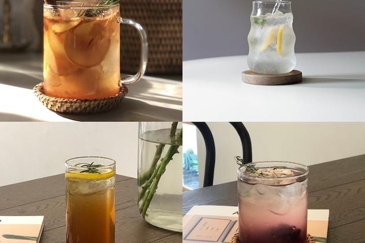 1+1 소소 홈카페 내열 유리컵 하이볼잔 머그컵 전상품 무배 60종