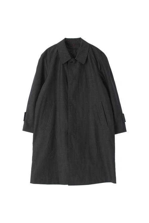 JAPAN (Man - S) 울 블렌드 카라넥 히든 버튼 코트