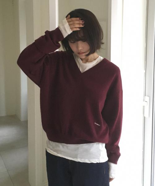 캐시미어 솔리스 브이넥 니트_5COLORS