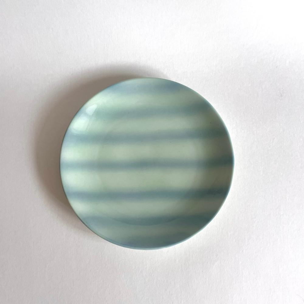 Stripe Dish Blue