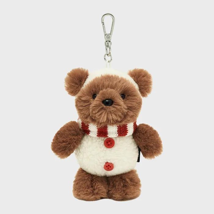 SNOW FRANG KEYRING white