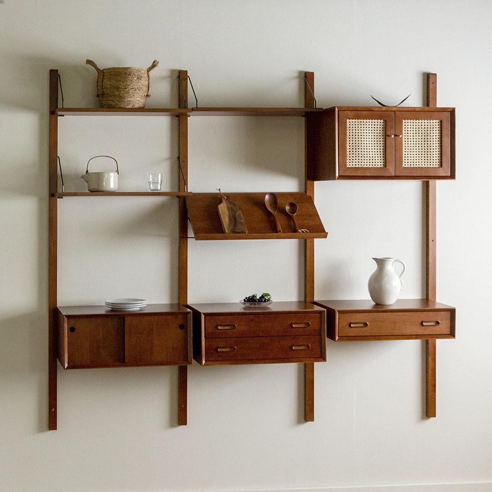 [장미맨숀] 모듈러 월시스템 벽선반 1750 모듈가구 (DIY 3열 구성)