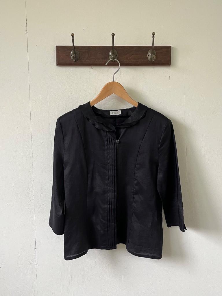 fabius black blouse