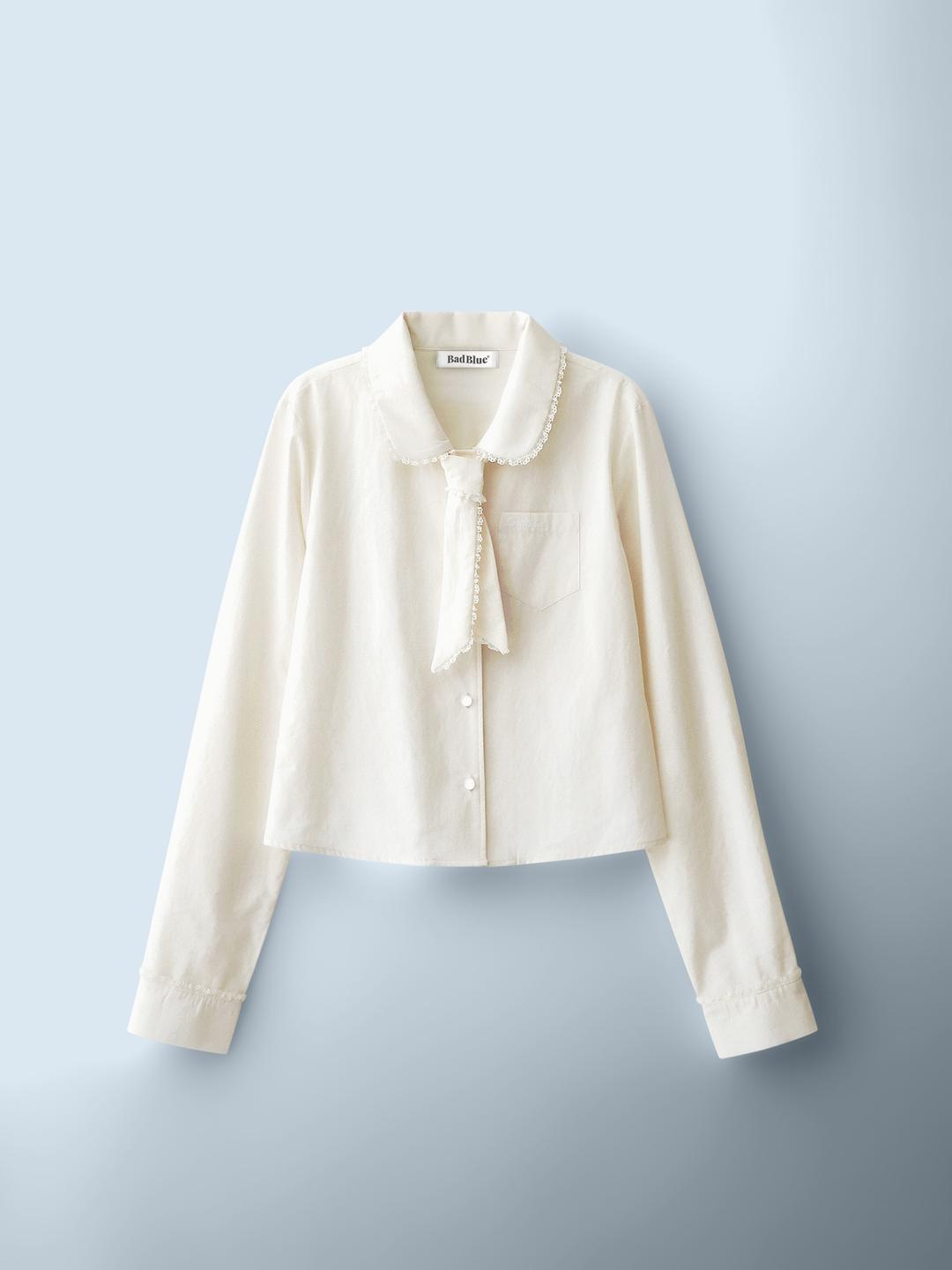 Blooming Tie Shirt Ivory