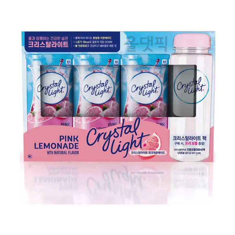 크리스탈라이트 3종 핑크 레몬 에이드 (18포 + 보틀)