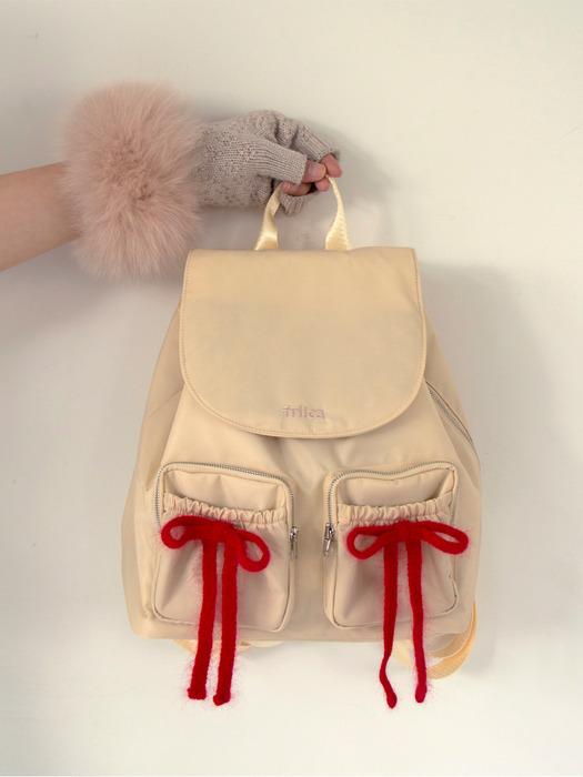 FRILCA KNIT RIBBON BROOCH