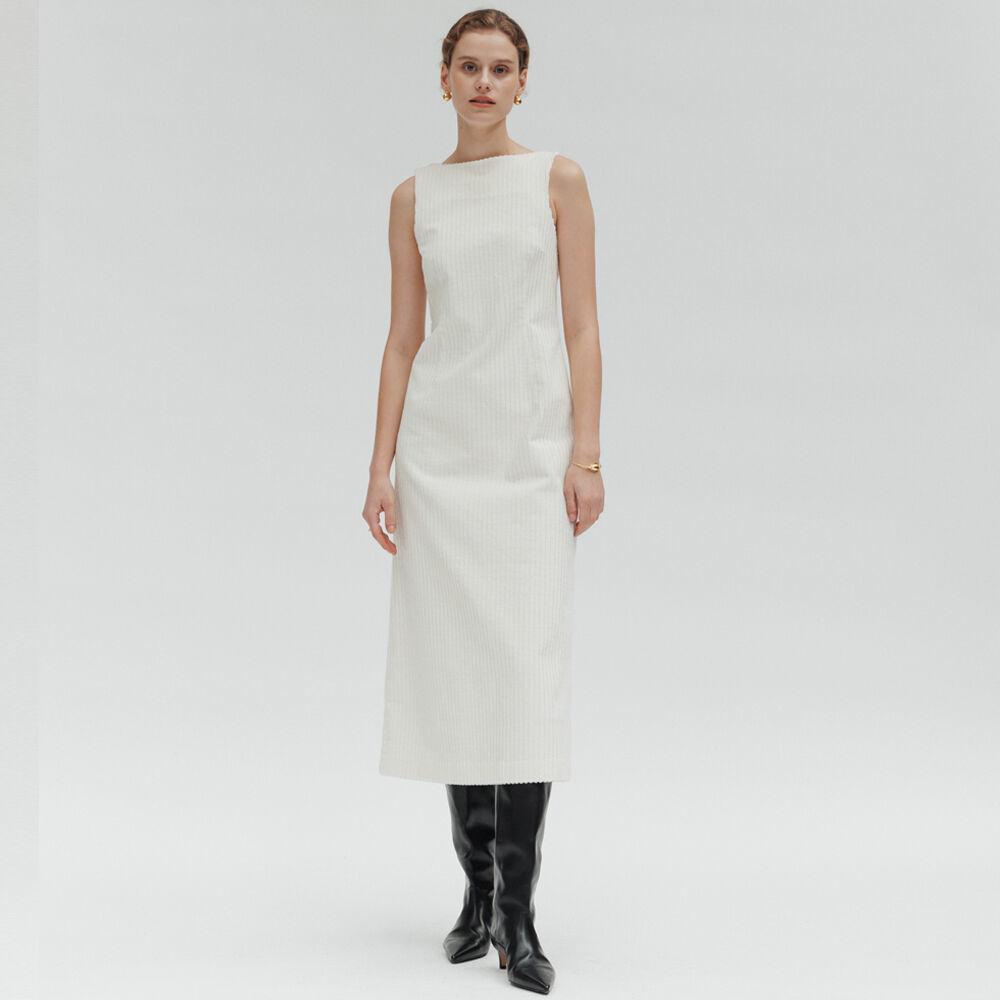 Chloe coduroy dress (Ivory)