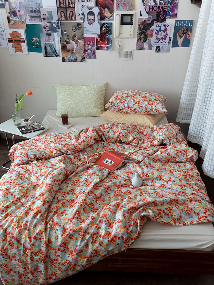와일드플라워레드3size 봄이불세트 사계절이불세트 호텔침구