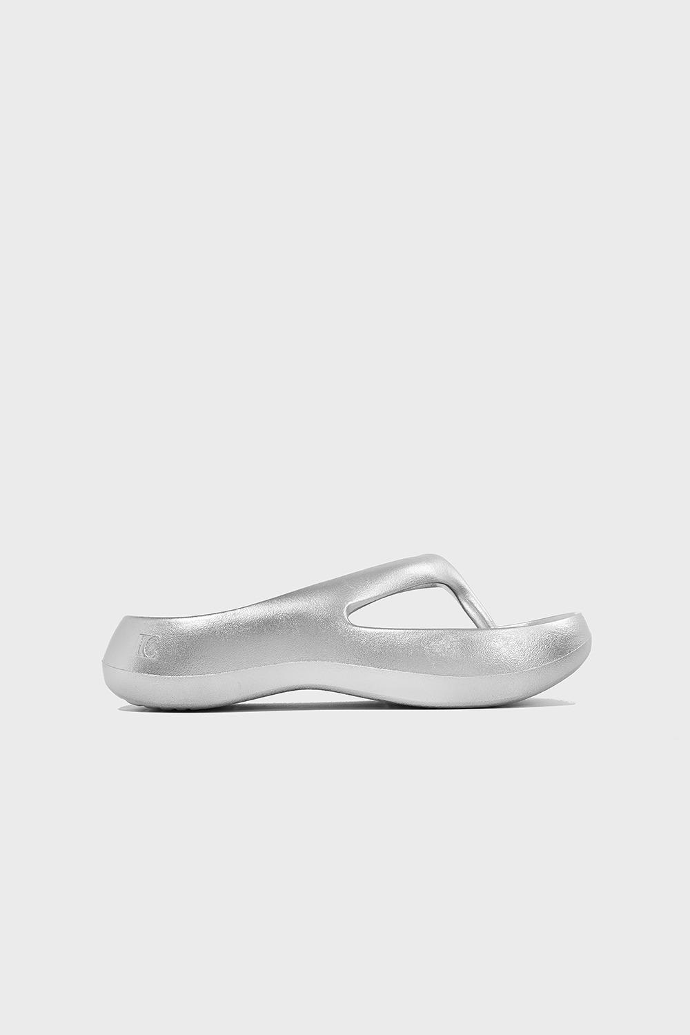 [TAW&TOE X LOW CLASSIC] PLATFORM FLIP FLOP - SILVER