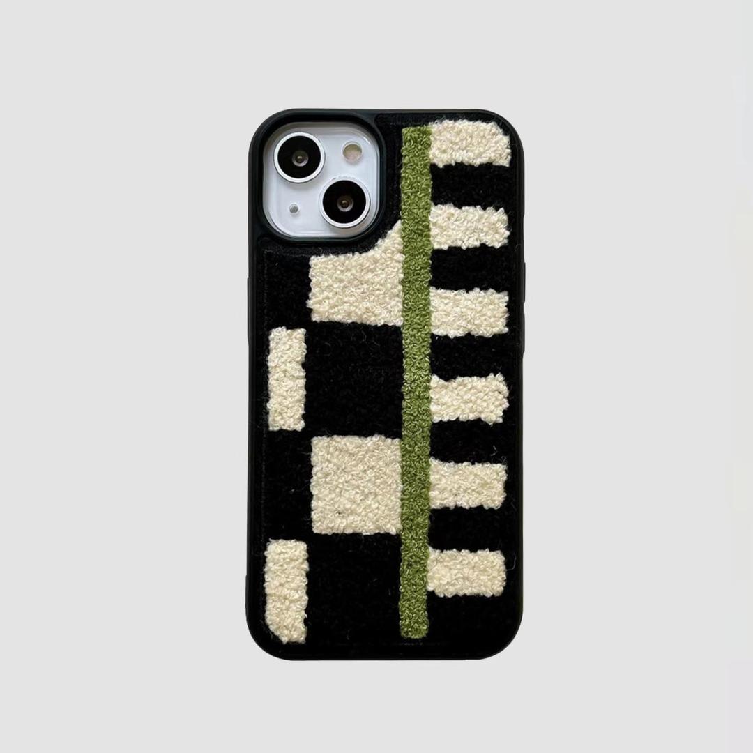 Sherpa Green Stripe Phone Case - iphone X