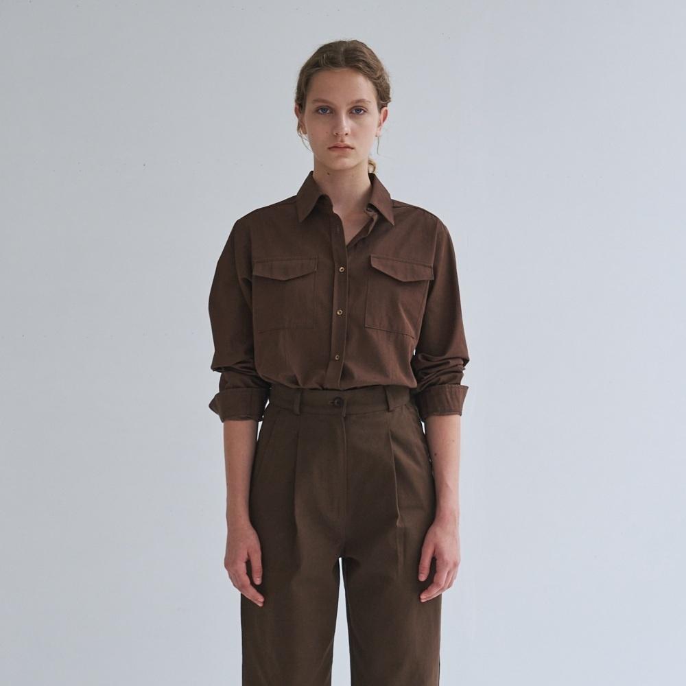 Pocket Shirt(Brown)