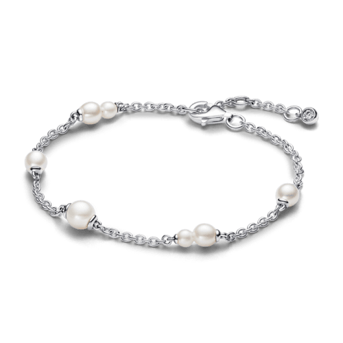 트리티드 프레쉬워터 컬처드 펄 스테이션 체인 브레이슬릿