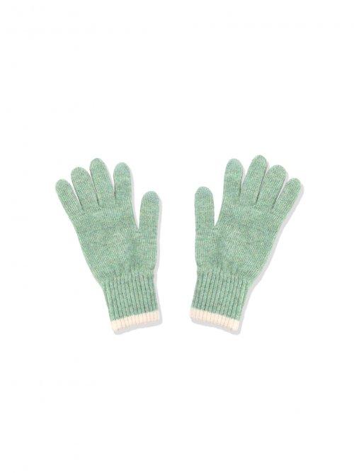 LINE WOOL GLOVES [DUSTY GREEN]