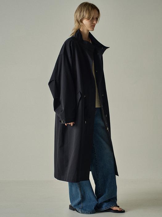 오버핏 피쉬테일 파카_black