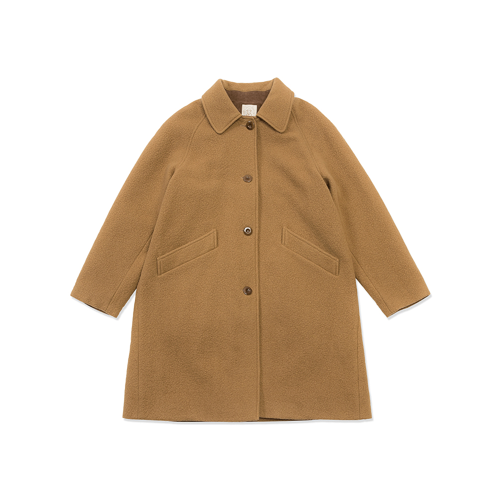 Balmacaan Cashmere Coat - Camel