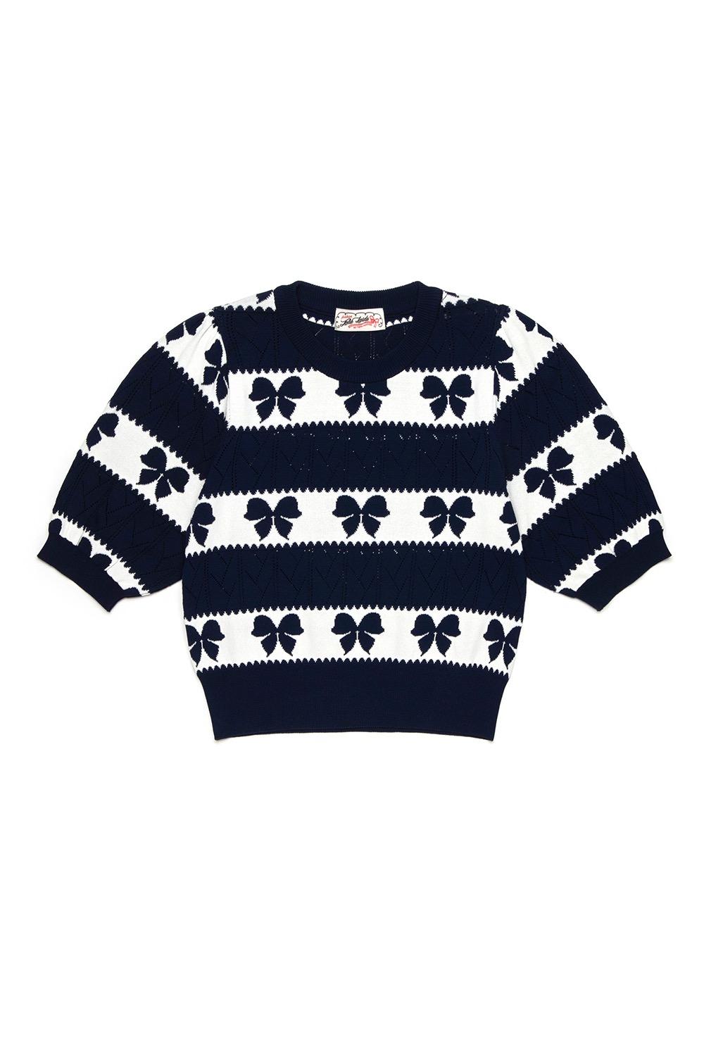 Bow summer Knit (navy)
