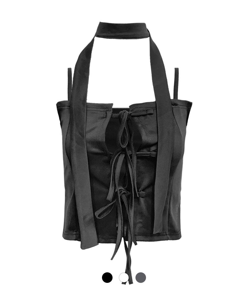 넬리 스트랩 튜브 탑