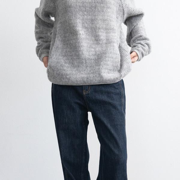 Classic Straight Denim (Dark Blue/2size)