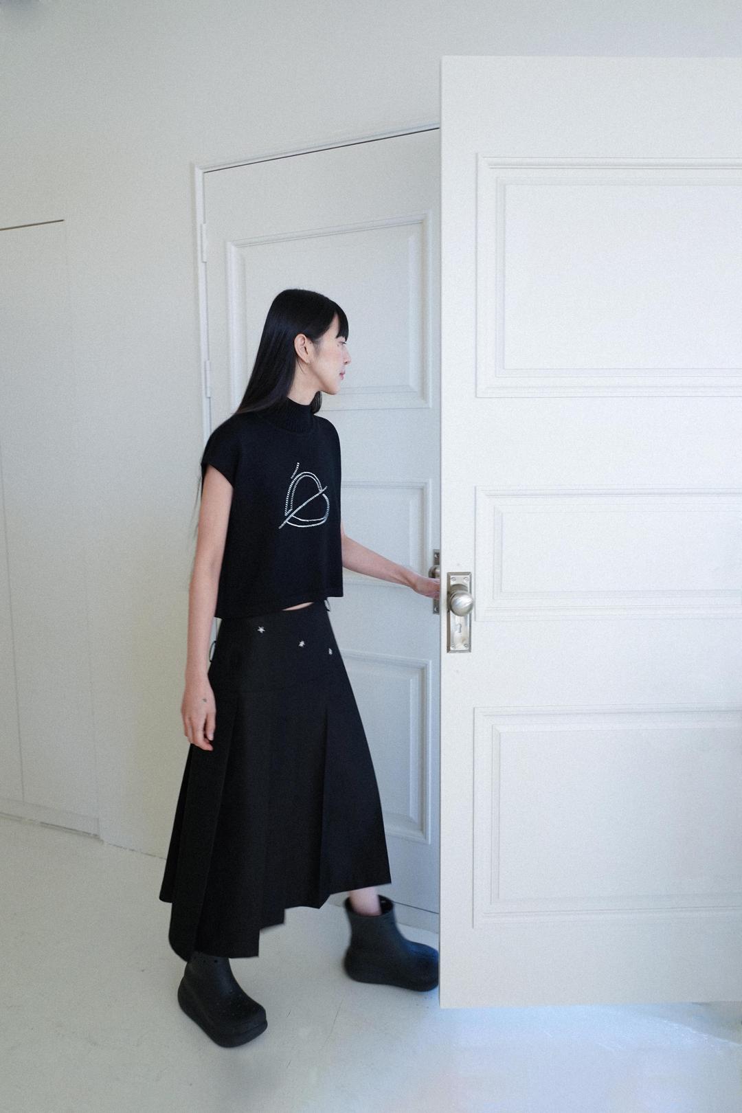 [2nd 3/6 예약배송] star waist pleats skirt