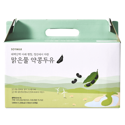 비우고 맑은물 약콩두유, 190ml, 60개