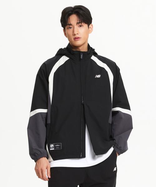 NBNAE32813 / UNI N 컬러블록 웜업자켓 (BLACK)