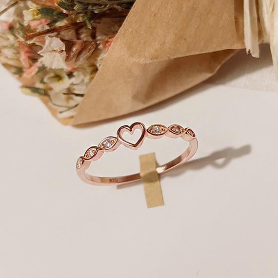 [silver92.5]리즈윈 하트큐빅반지