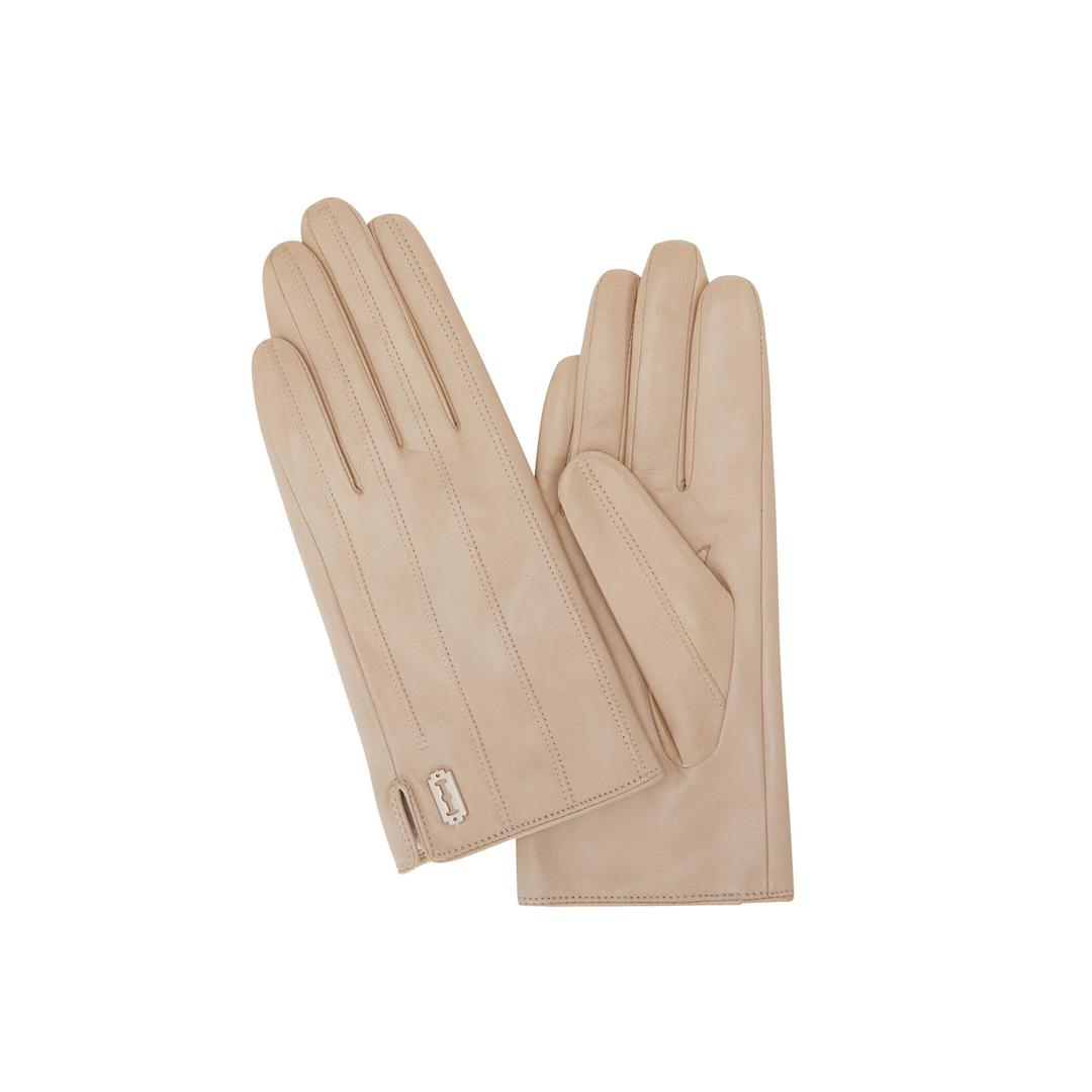 Toque Stitch Leather Gloves (토크 스티치 레더 장갑) Beige