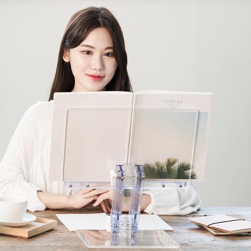 HD400S 휴대용 투명 높이조절 북스탠드 책받침대 NASO 나소독서대