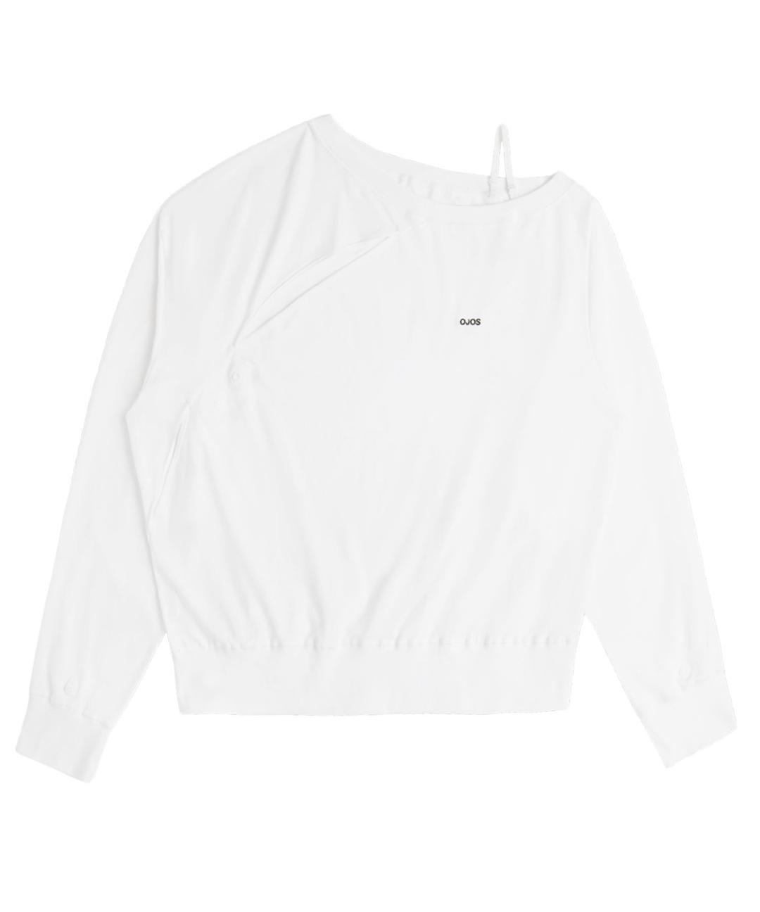 [9/30 예약배송] Twisted Button-Up Sweatshirt / Off White
