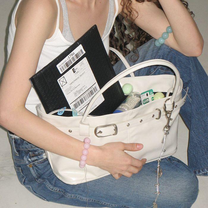 belted boat bag (oyster)