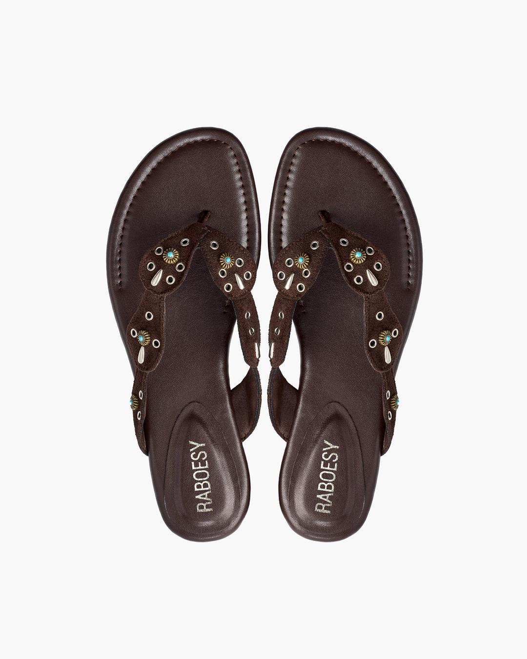 Studded Thong Sandals