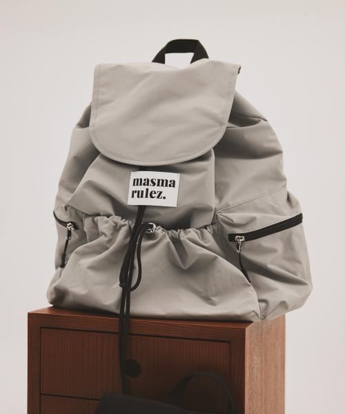 마스마룰즈(MASMARULEZ)  String flap backpack _ Gray - 사이즈 & 후기 | 무신사