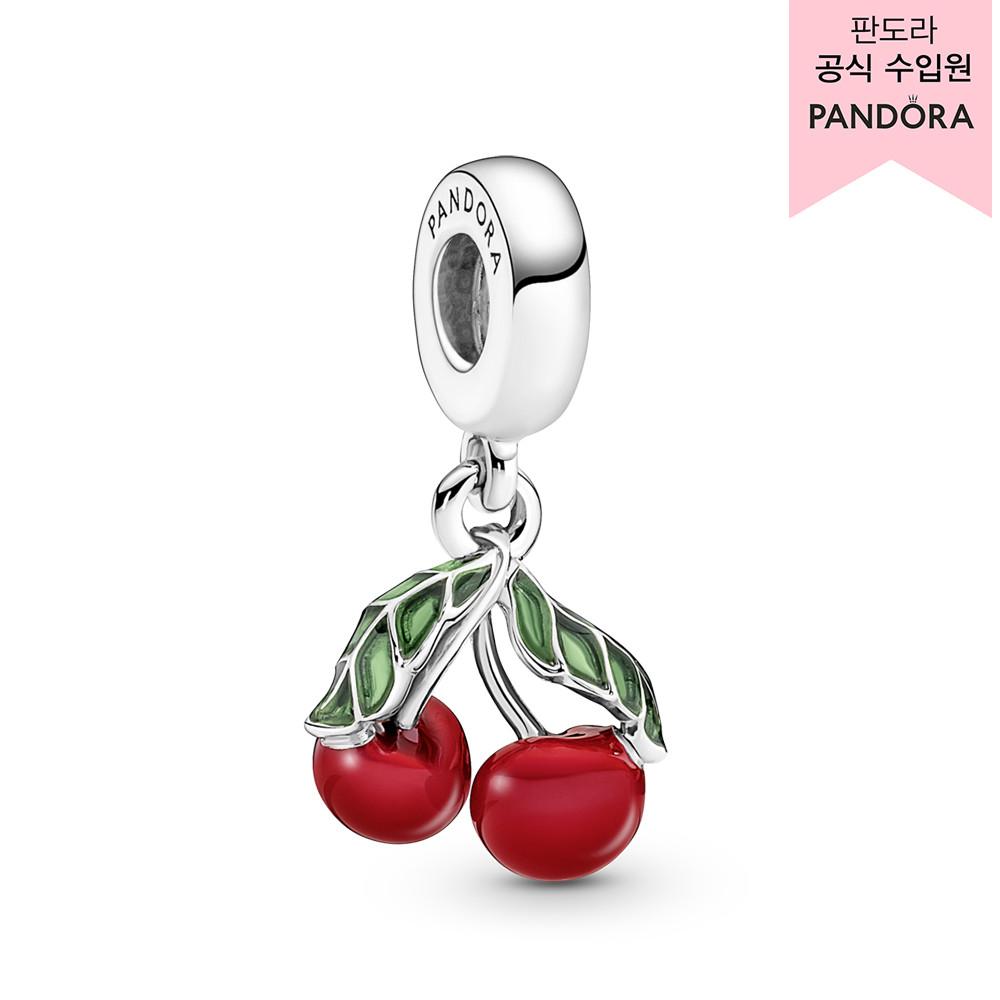 [판도라][백화점 보증서 제공]에쉬메트리컬 체리 프루트 댕글 참_791583C01