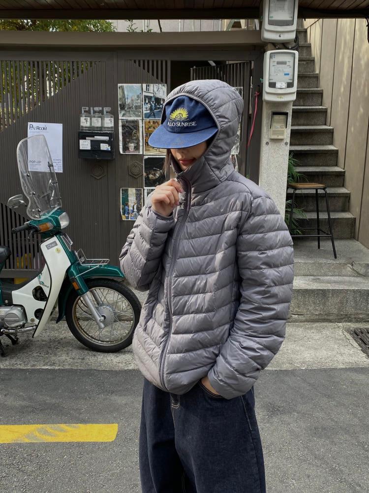 문즈 슬리브 초경량 덕다운 패딩 점퍼  / 3 Color