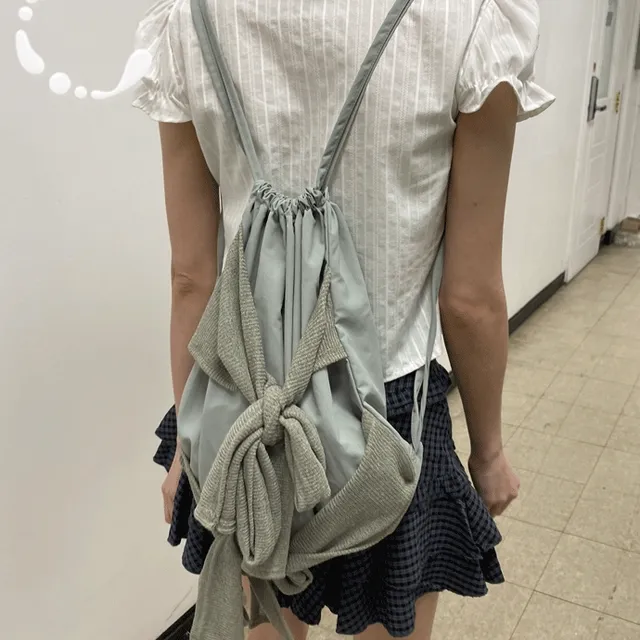 Tie ribbon string bag