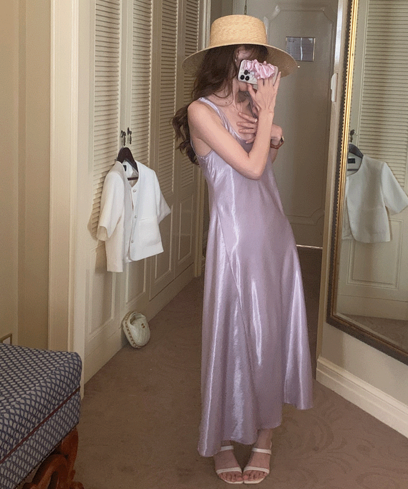 시니 나시 롱 원피스 /3 Color