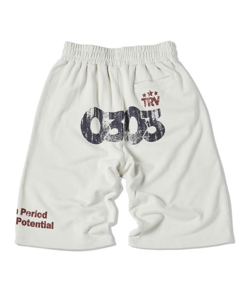 제로쓰리 프린팅 스웨트 쇼츠 오트밀