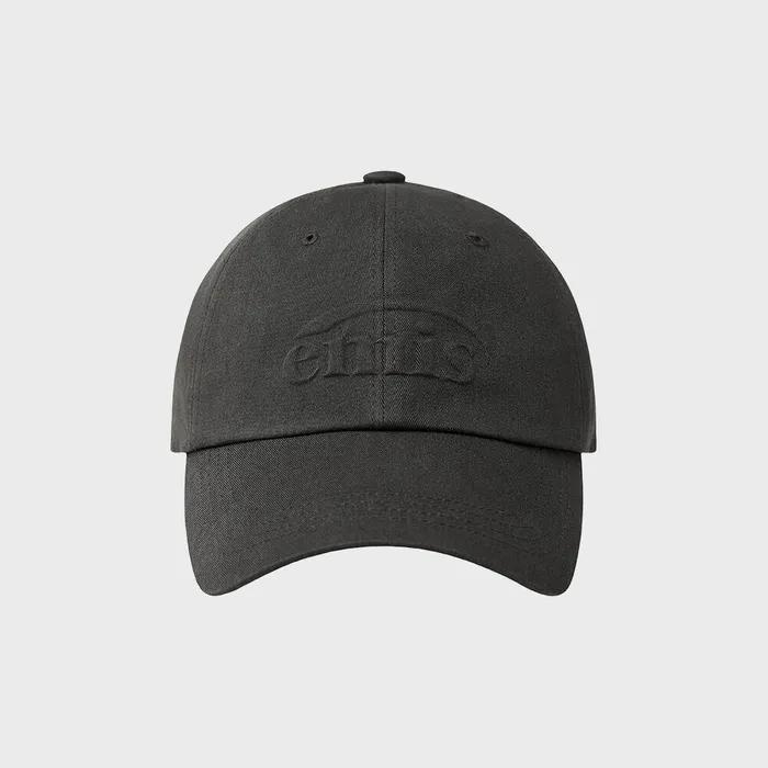 EMBOSSING LOGO BALL CAP-CHARCOAL